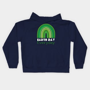 Teacher happy Earth day Everyday 2024  gift april 22 Rainbow Kids Hoodie